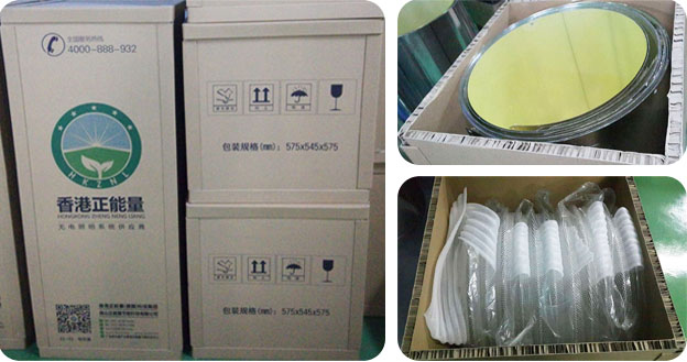 香港正能量蜂窝纸箱承载货物图