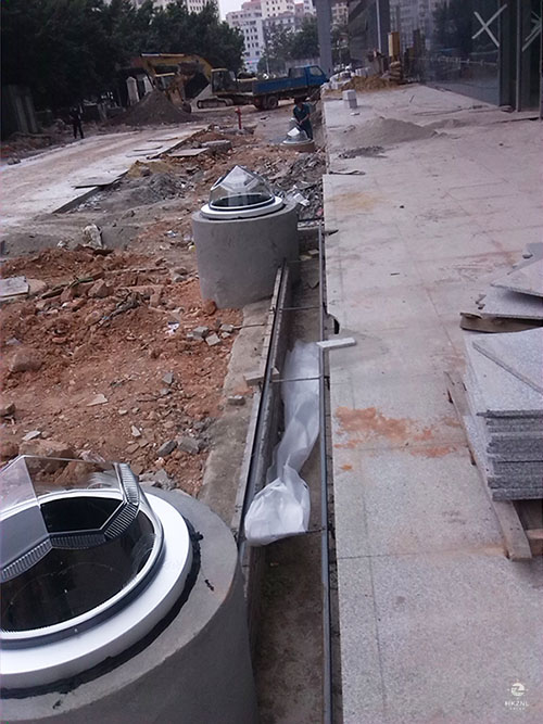 导光管采光系统施工进行中 导光管采光系统施工进行中